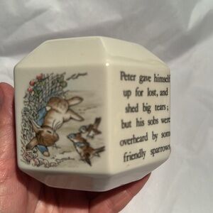 Wedgwood Peter Rabbit ceramic piggy bank. like new.